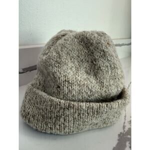 Penthouse Knits Wool Blend Beanie Hat Winter Warm Cream